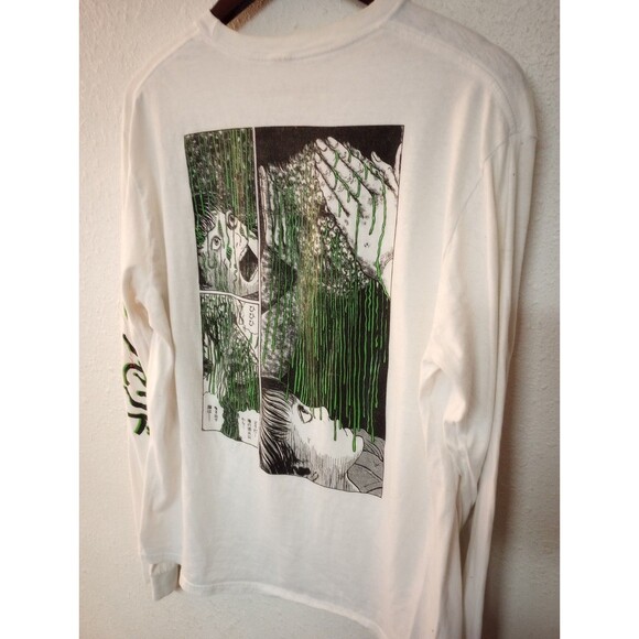 Junji Ito Green Drip Long Sleeve Shirt Manga Anime Size Large Limited Release - Picture 5 of 11